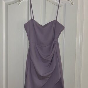 Windsor Lavender Draped Mini Dress